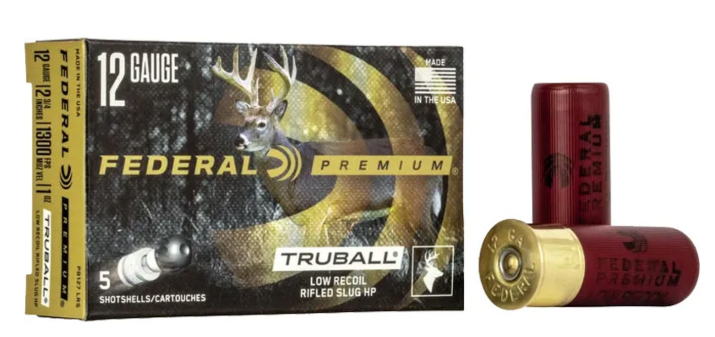FEDERAL TRUBALL LOW RECOIL 12 GAUGE 2.75'' HP RIFLED SLUG