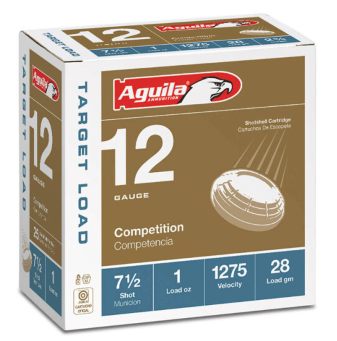 Aguila Competition Target 12 Gauge Ammunition 25 Rounds 2-3/4" #7.5 Lead 1oz 1275fps