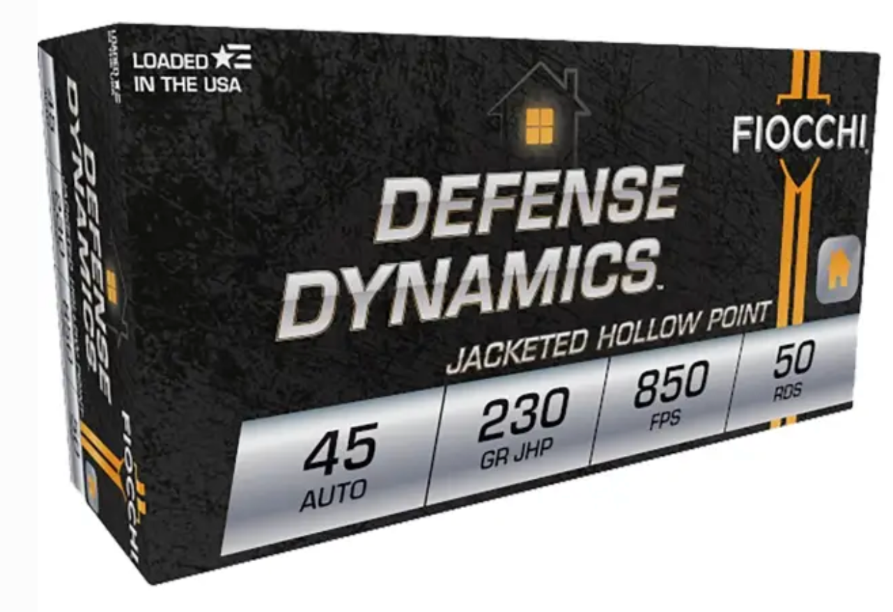 FIOCCHI DEFENSE DYNAMICS 45 AUTO 230 GRAIN JHP