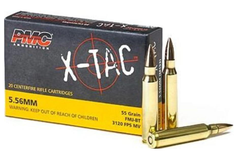 PMC X-TAC 5.56×45 NATO 55gr FMJBT (556X)