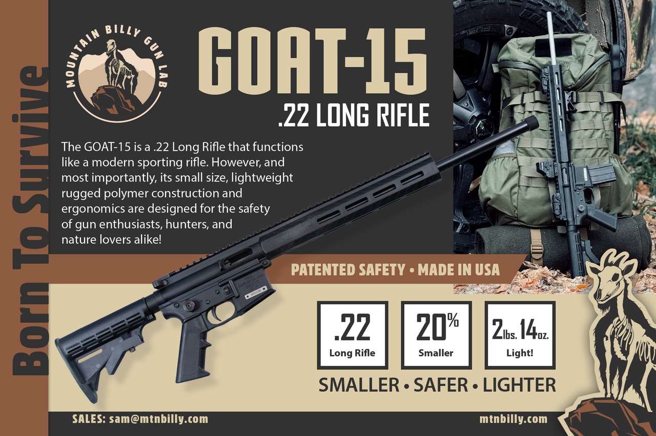 Mountain Billy Gun Labs - GOAT-15-H2 -- - FFL Transfer Required