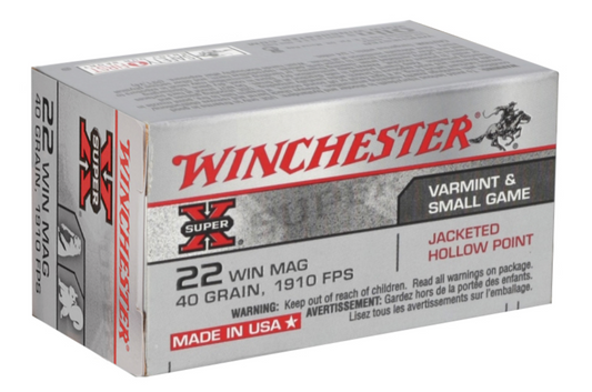 WINCHESTER SUPER-X 22 WMR 40GR JHP