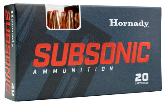 Hornady Subsonic 45-70 Government Ammo 410 Grain Hornady FTX Polymer Tip Box of 20