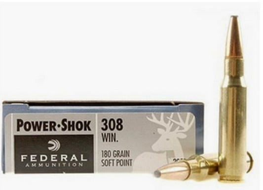 FEDERAL 308 180GR SP POWER-SHOK (7.62X51)