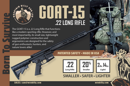Mountain Billy Gun Labs - GOAT-15-H2 -- - FFL Transfer Required