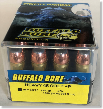 Buffalo Bore Heavy 45 Colt +P Pistol and Handgun Ammo